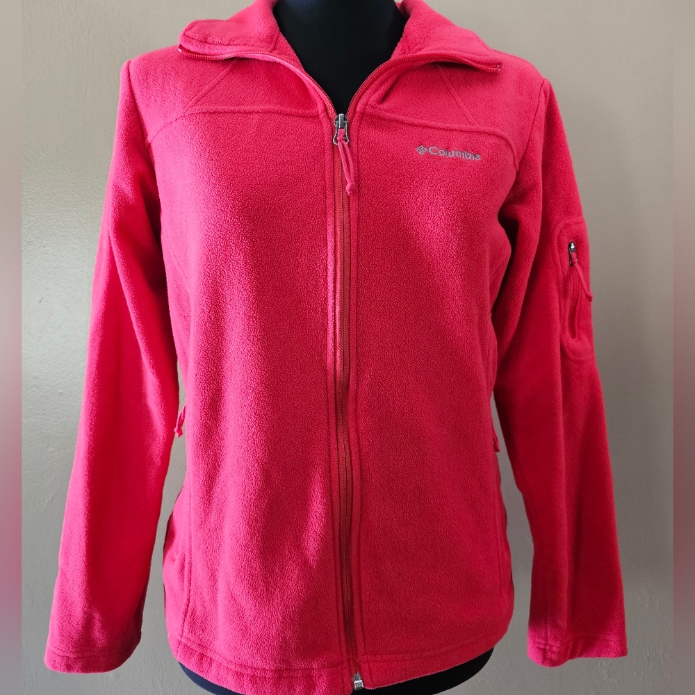 Columbia Full Zip Coral Fleece Jacket Women's Size Small